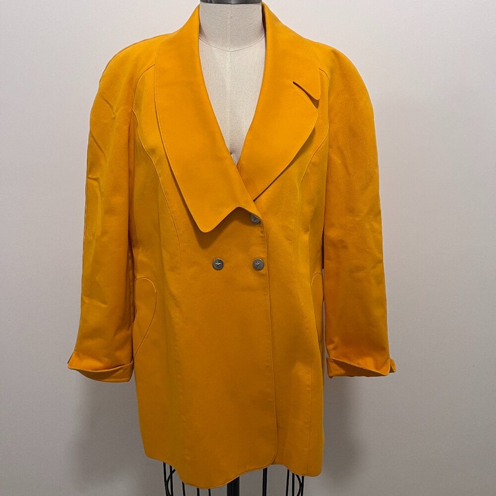Thierry Mugler Orange Long Sleeve Blazer